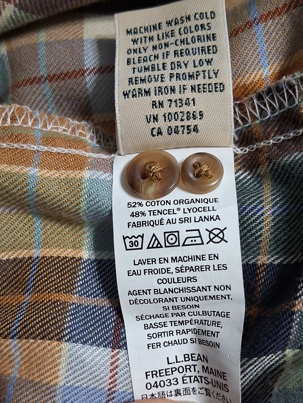 Set Of 2 -Diane Gilman Women’s Boot Cut Jeans & LLBEAN LS Flannel Shirt - Picture 10 of 10